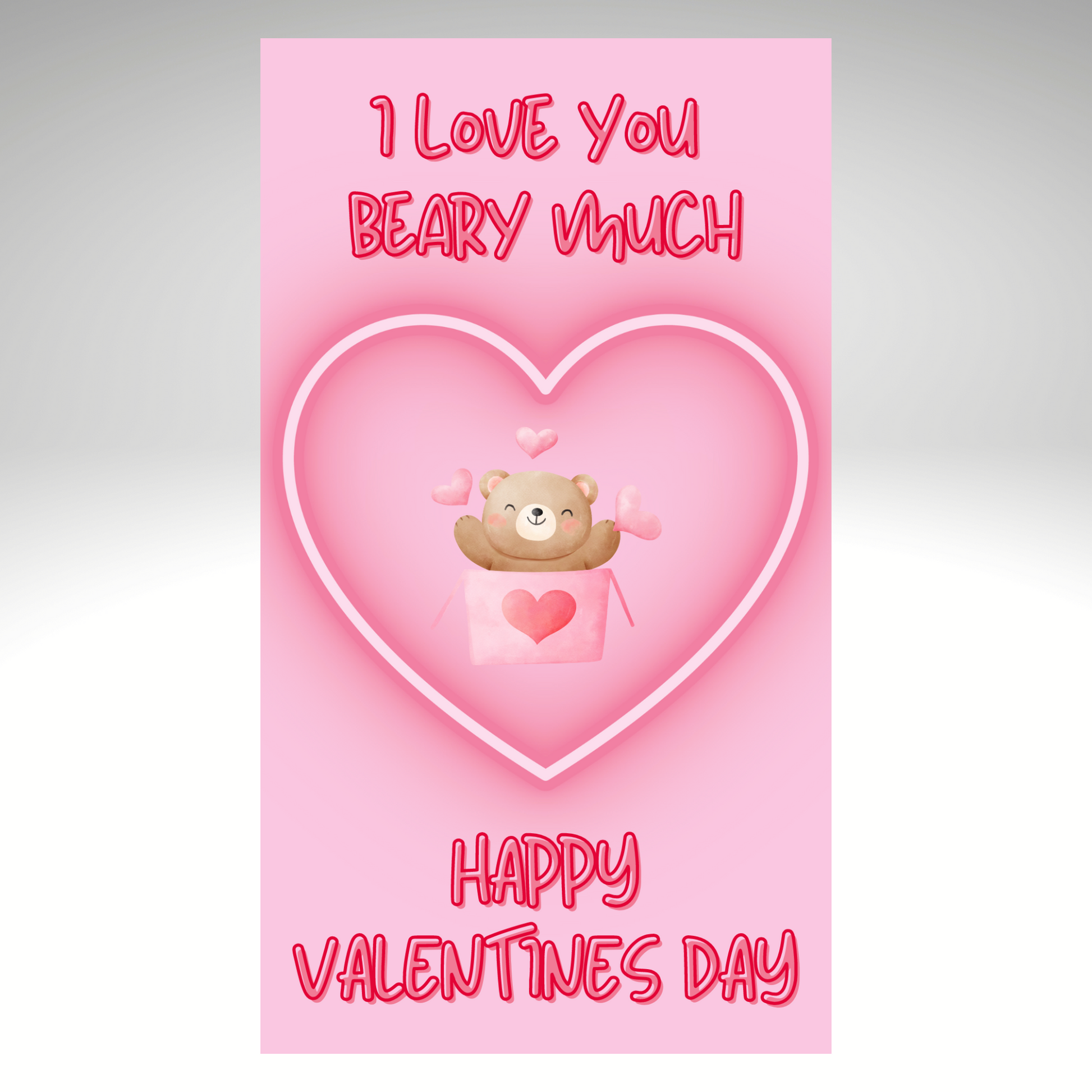 Valentines MP4 Video Message - I Love You Beary Much PNG