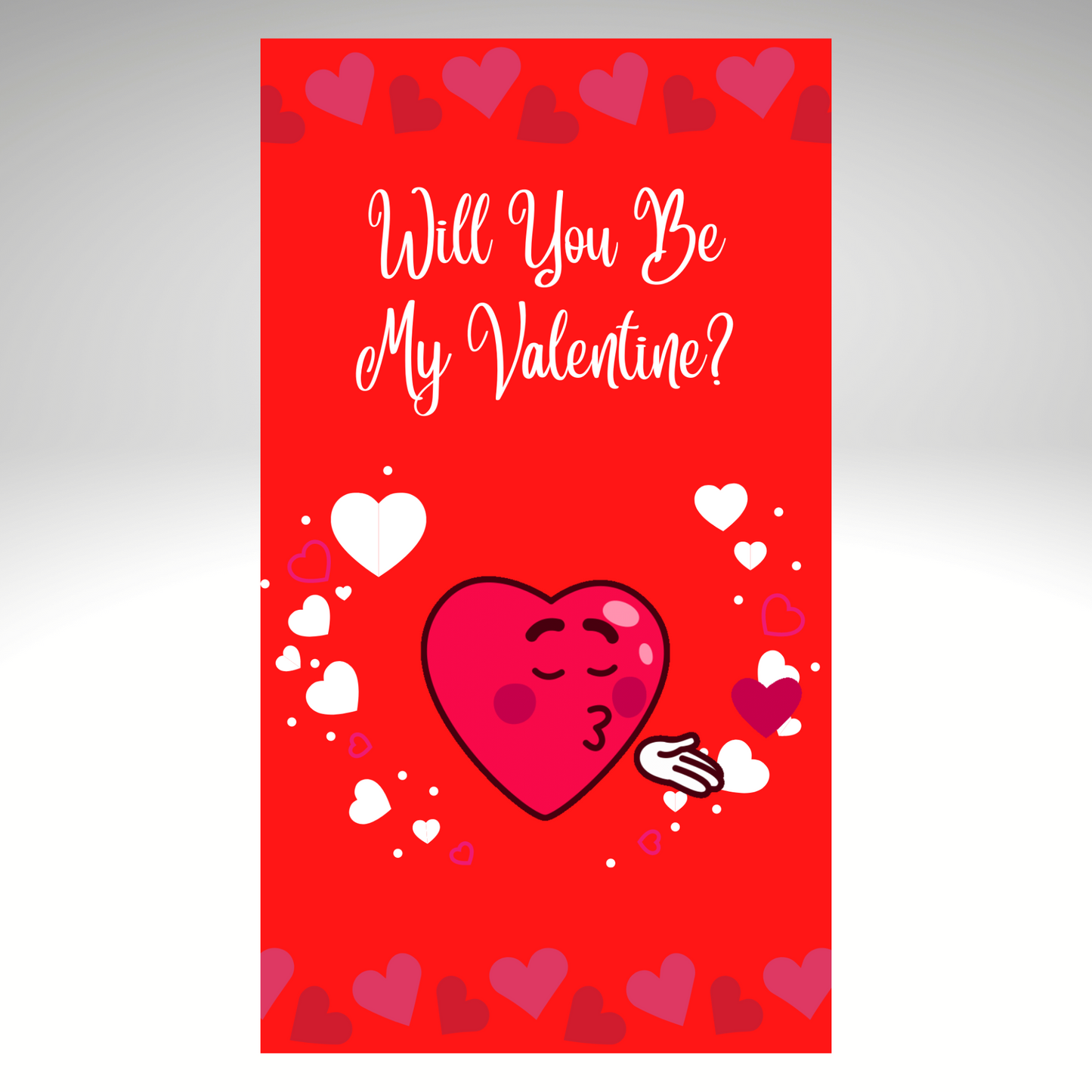 Valentines MP4 Video Message - Will You Be My Valentine? PNG