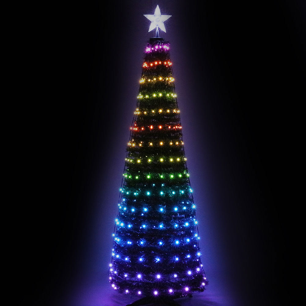 Jingle Jollys Christmas Tree 1.8M 298 LED Xmas Multi Colour Lights Optic Fibre Everything Christmas: The Main Event   