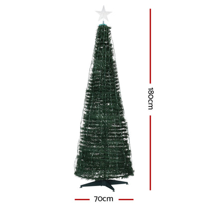 Jingle Jollys Christmas Tree 1.8M 298 LED Xmas Multi Colour Lights Optic Fibre Everything Christmas: The Main Event   