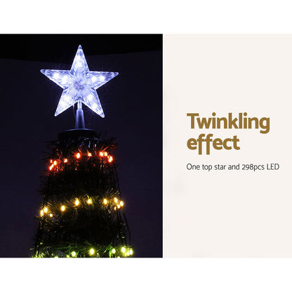 Jingle Jollys Christmas Tree 1.8M 298 LED Xmas Multi Colour Lights Optic Fibre Everything Christmas: The Main Event   