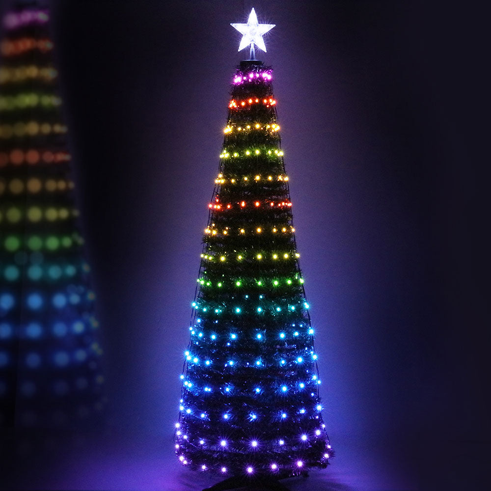 Jingle Jollys Christmas Tree 1.8M 298 LED Xmas Multi Colour Lights Optic Fibre Everything Christmas: The Main Event   