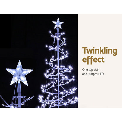 Jingle Jollys Christmas Tree 1.8M 320 LED Xmas Cold White Lights Optic Fibre Everything Christmas: The Main Event   