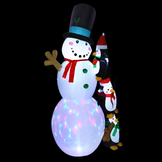Jingle Jollys 2.4M Christmas Inflatable Snowman Xmas Lights Outdoor Decorations Christmas Decorations - On Sale   