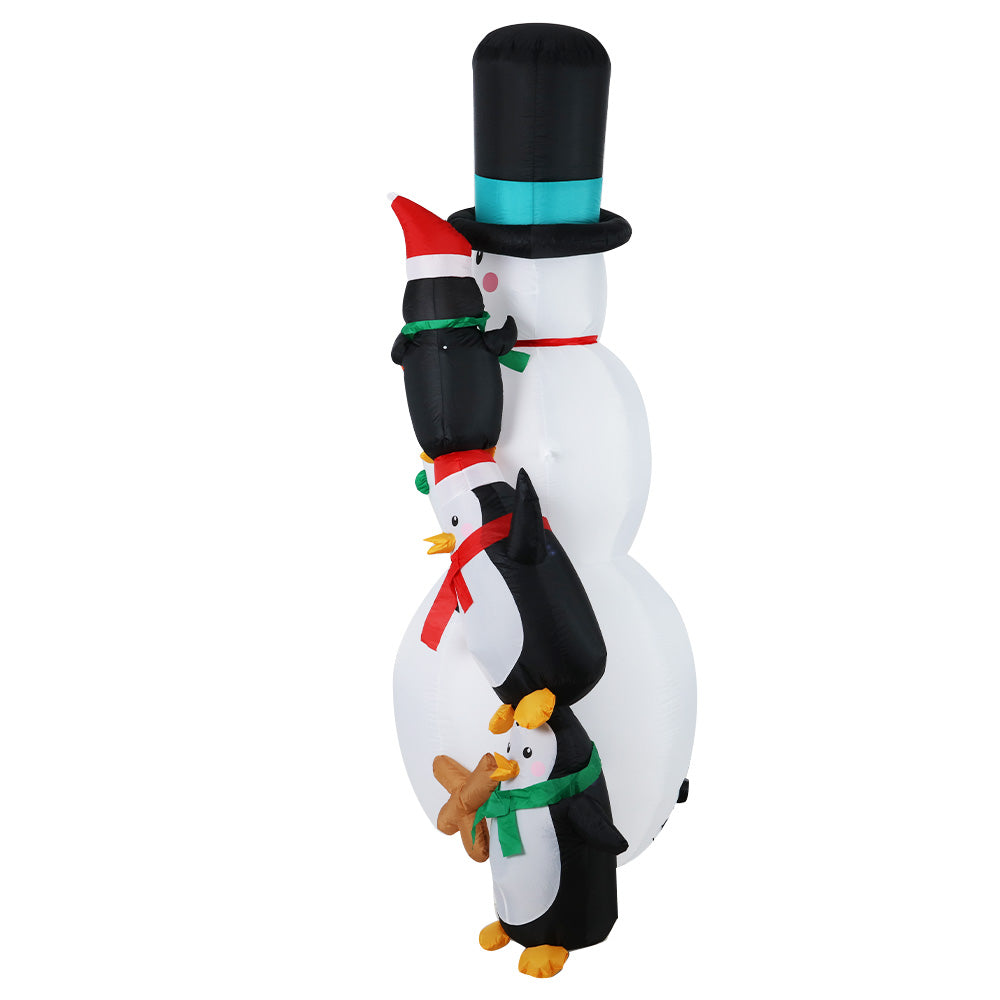 Jingle Jollys 2.4M Christmas Inflatable Snowman Xmas Lights Outdoor Decorations Christmas Decorations - On Sale   