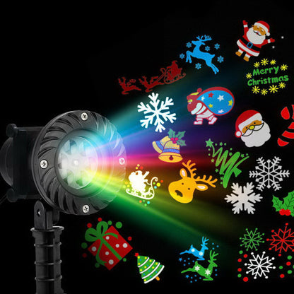 Jingle Jollys Pattern LED Laser Landscape Projector Light Lamp Christmas Party Occasions > Lights   