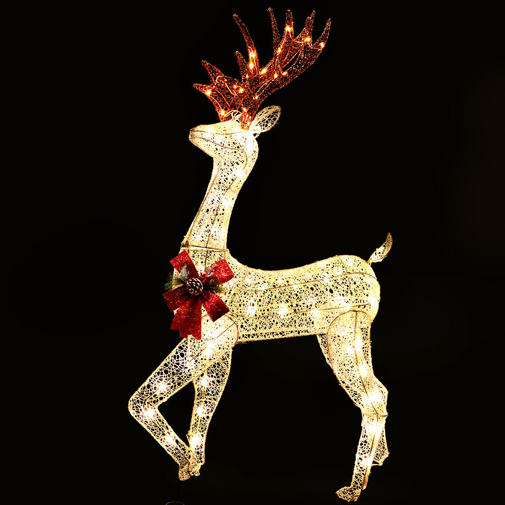 Jingle Jollys Christmas Lights Motif LED Rope Reindeer Waterproof Outdoor Occasions > Christmas   