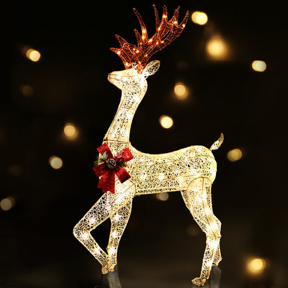 Jingle Jollys Christmas Lights Motif LED Rope Reindeer Waterproof Outdoor Occasions > Christmas   