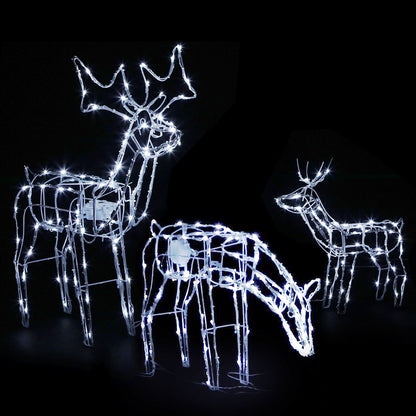 Jingle Jollys Christmas Motif Lights LED Rope Reindeer Waterproof Outdoor Occasions > Christmas   