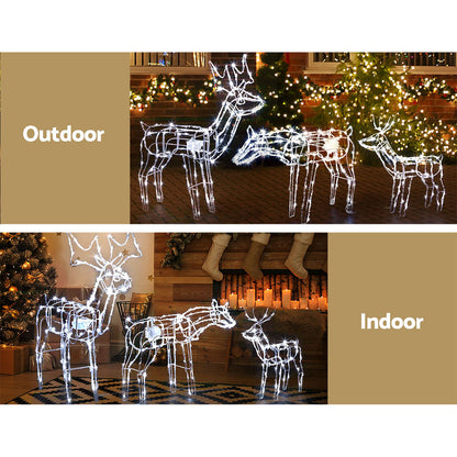 Jingle Jollys Christmas Motif Lights LED Rope Reindeer Waterproof Outdoor Occasions > Christmas   