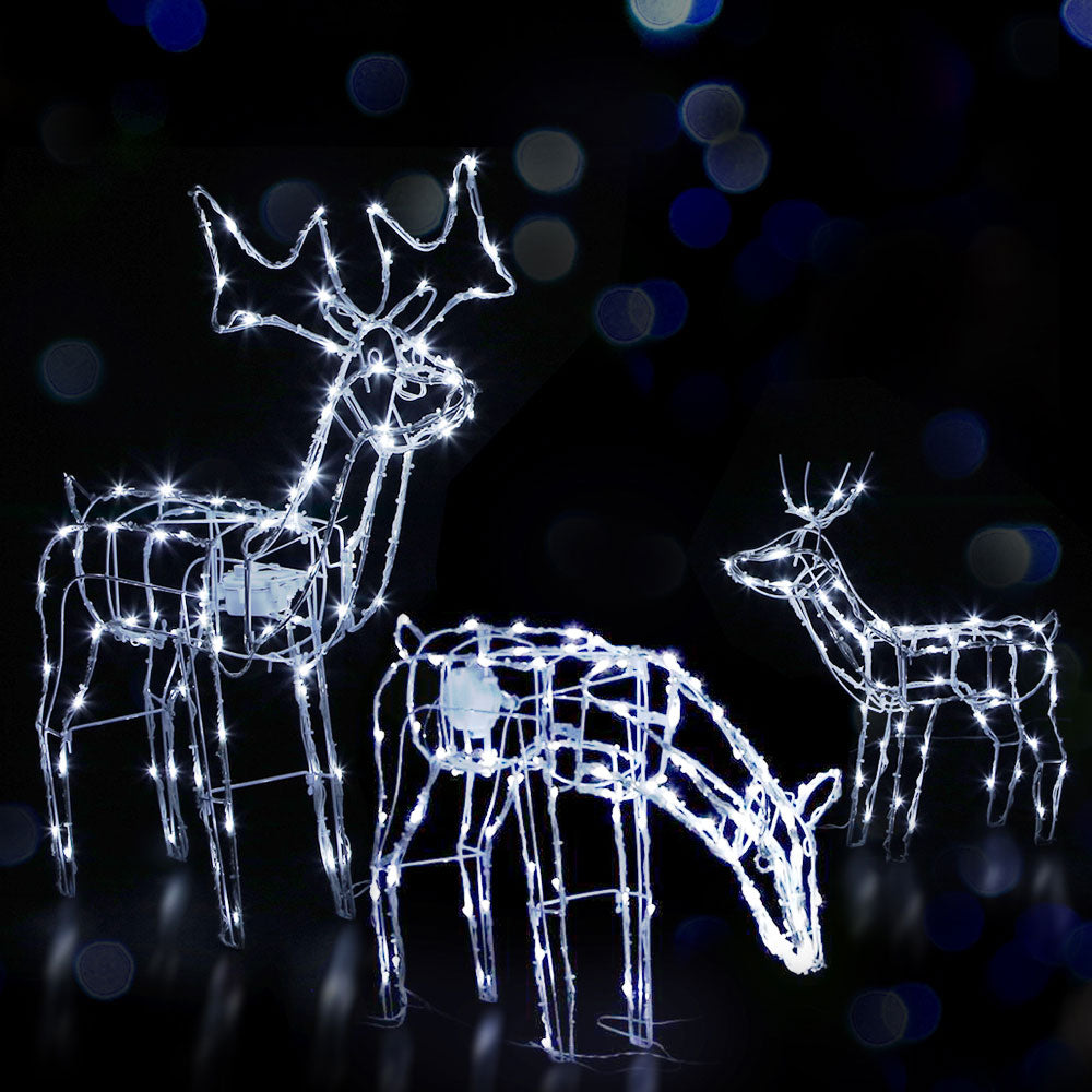 Jingle Jollys Christmas Motif Lights LED Rope Reindeer Waterproof Outdoor Occasions > Christmas   