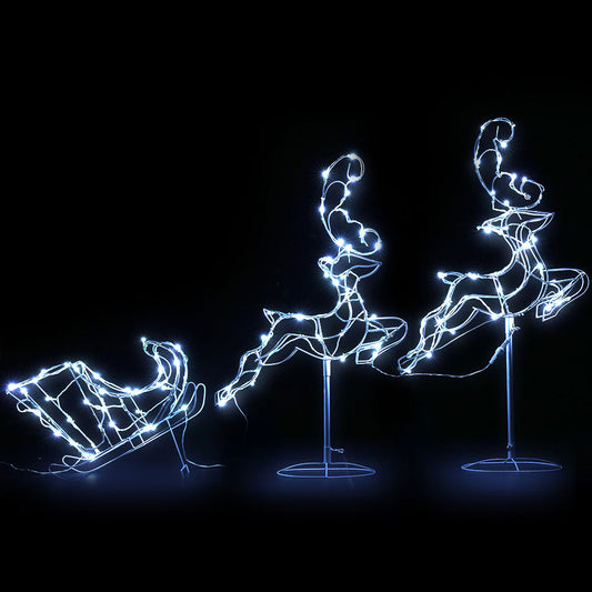 Jingle Jollys Christmas Motif Lights LED Rope Reindeer Waterproof Outdoor Xmas Occasions > Christmas   