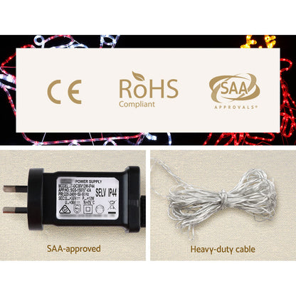 Jingle Jollys Christmas Motif Lights LED Rope Reindeer Waterproof Colourful Xmas Occasions > Christmas   