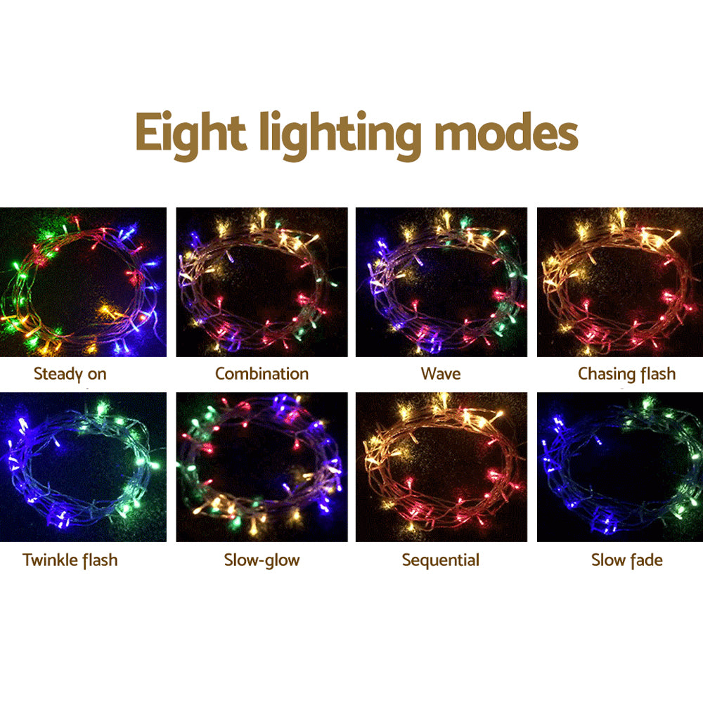 Jingle Jollys 100M Christmas String Lights 500LED Multi Colour Occasions > Lights   