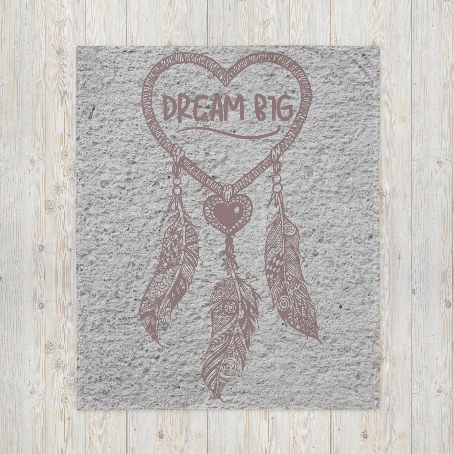 Throw Blanket - Dream Big Textured 50x60 Inch