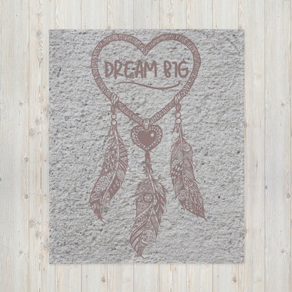 Throw Blanket - Dream Big Textured 50x60 Inch