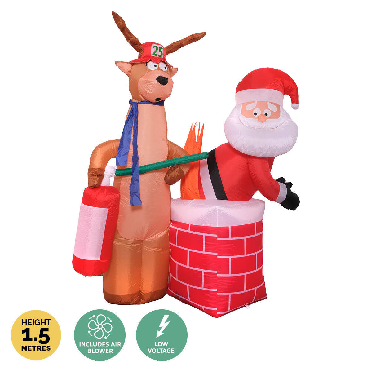 Low voltage xmas outdoor blow up decoration